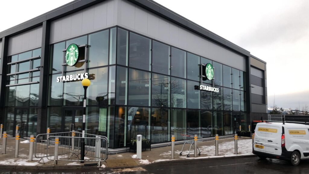 Commercial window cleaning by Kingdom Clear