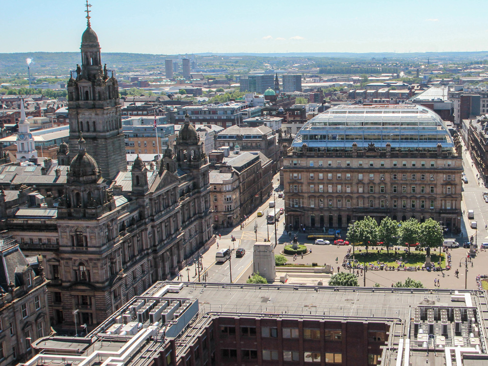 Window cleaning buildings and monuments in Glasgow, Scotland Window cleaning buildings and monuments in Glasgow, Scotland